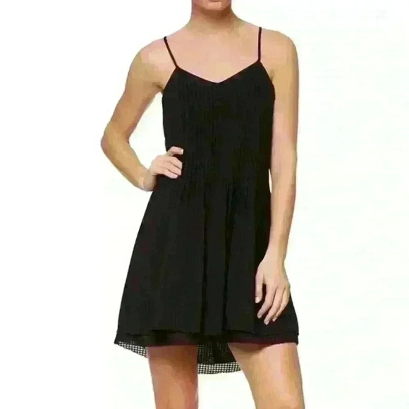 NWT Sanctuary Spring Fling Mini sun Dress Black Womens medium 8/10 - Picture 1 of 11